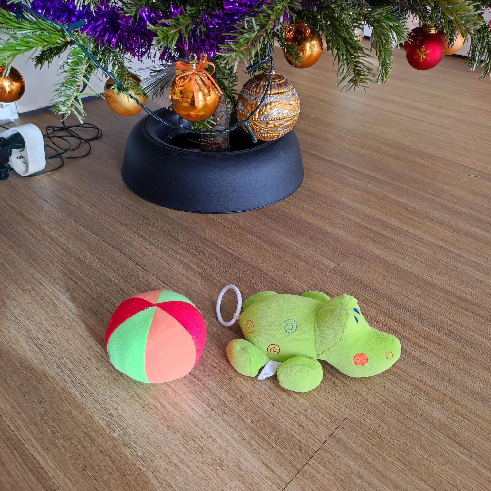 Lote de despertar para la primera edad cocodrilo musical y pelota sensorial – photo 2